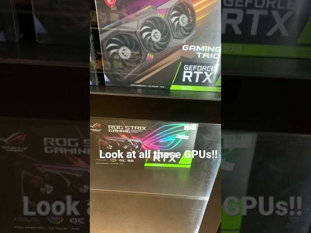 SO MANY GPUs in stock! It’s REAL at Micro Center