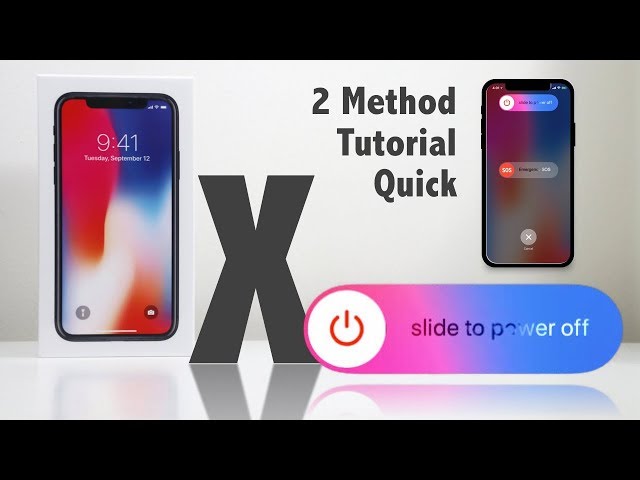 How to turn off the iPhone X - Quick Tutorial - 2 Methods
