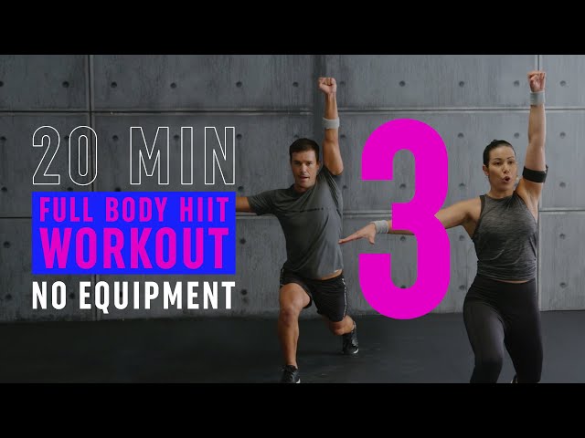 20 Min Full Body HIIT Workout 3 / Intense Fat Burning & Toning Cardio / No Equipment