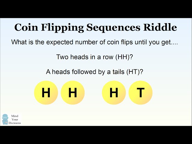 Counter-Intuitive Probability. Coin Flips To HH Versus HT Are Not The Same!