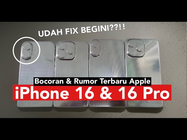 DESAIN IPHONE 16 BOCOR?!! Rumor Terbaru iPhone 16 & 16 Pro, iPad Pro / iPad Air - April 2024