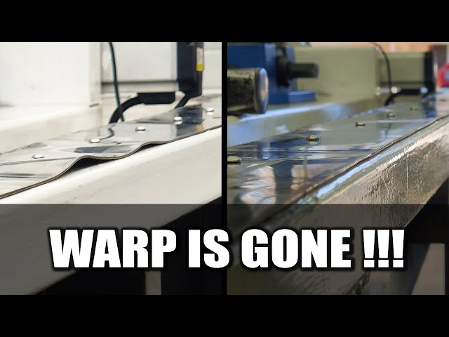 How to remove warps in steel sheet metal with a TIG torch