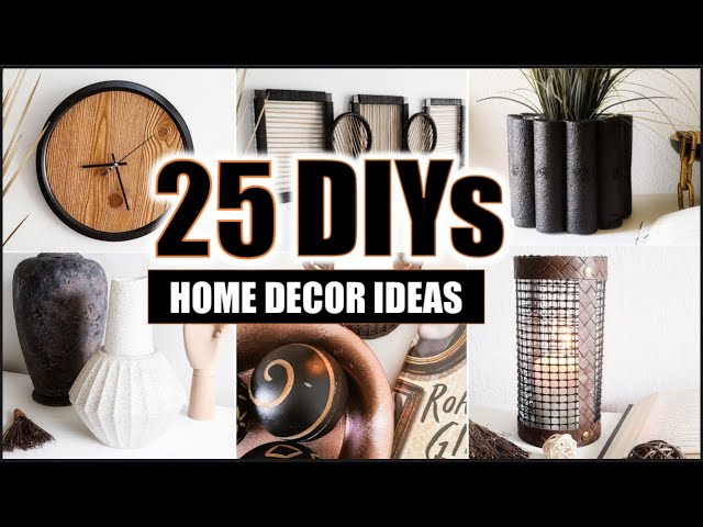 ⭐ 25 DIY HOME DECOR IDEAS + Hacks you actually want TO MAKE (FULL TUTORIALS)