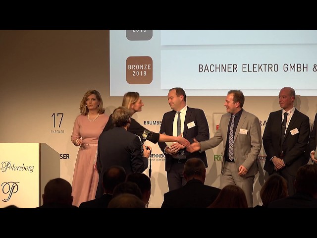 Preisverleihung ELMAR Markenpreis 2018 - Gold Sieger - Elektrotechnik Färber GmbH