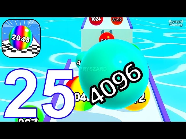 Ball Run 2048 - Gameplay Part 25 - Levels 145-178 ASMR Balls Run Race Merge Speedrun (iOS, Android)