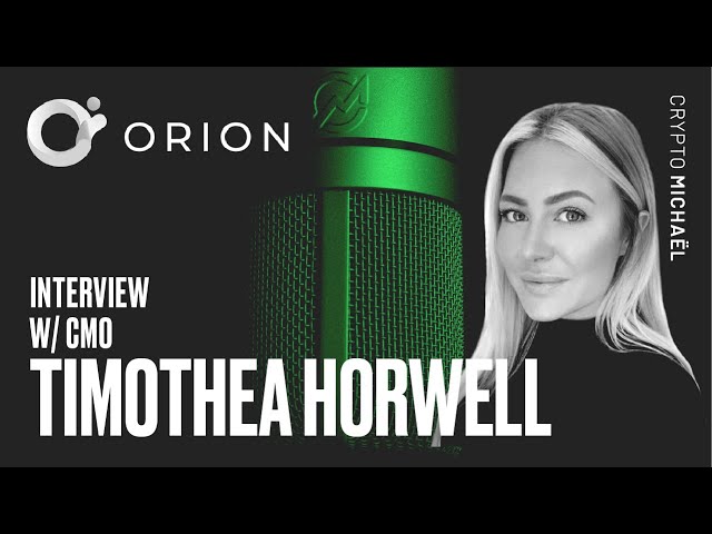 Orion (ORN) - DEXs vs CEXs, Fake Volumes, OTCs & more!  - Interview with CMO Timothea Horwell