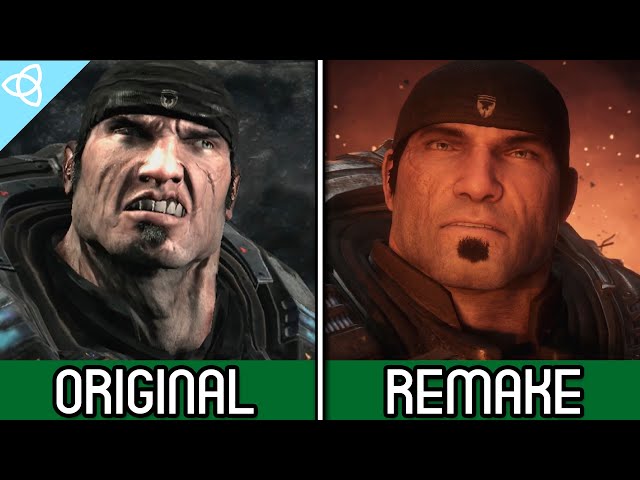 Gears of War - Xbox 360 Original vs. Xbox One Remake | Side by Side