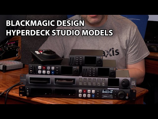 Blackmagic Design HyperDeck Studio Video Recorder Product Lineup: Walkthrough
