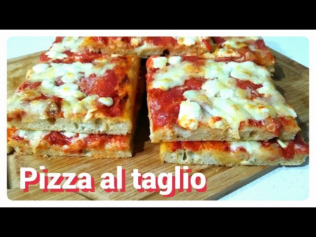 Pizza al taglio/ Homemade italian pizza recipe