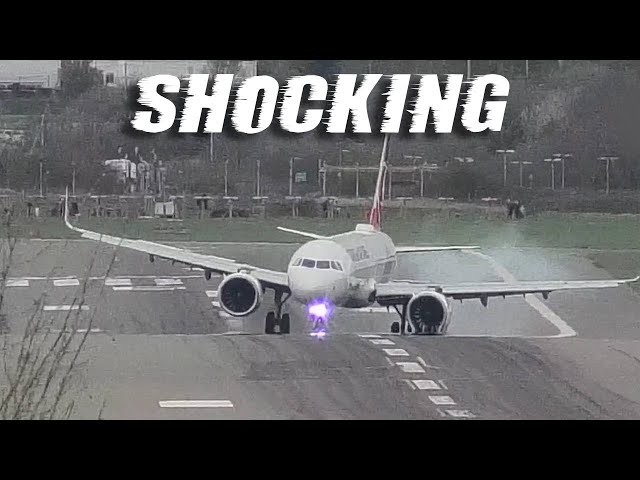 3rd Time Lucky ? 😱 TURKISH AIRLINES AIRBUS A321NEO 😱 3 LANDING ATTEMPTS Birmingham Airport ( BHX )