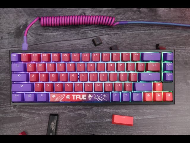 Tfue Ducky Keycap Set! BEAUTIFUL Colorway Made For The Ducky One 2 SF