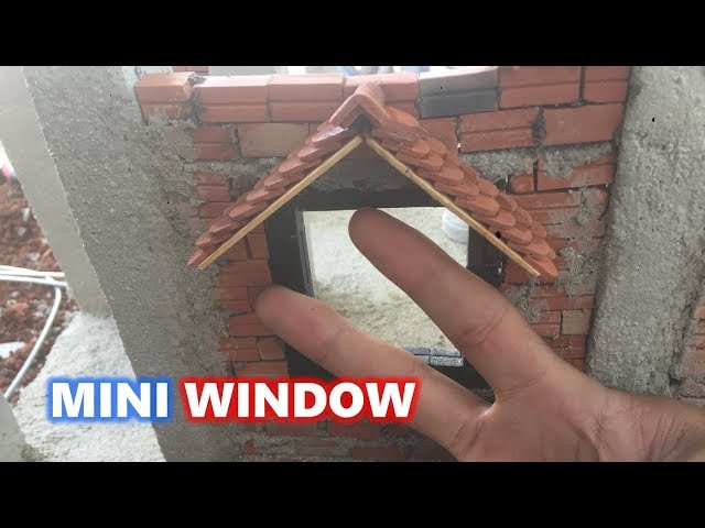 BRICKLAYING--MINI-HOUSE --WINDOW -- MODEL--CASA EN MAMPOSTERÍA