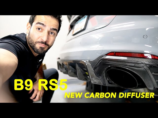 Transforming My B9 RS5: The Ultimate Carbon Fiber Diffuser Makeover! - Installation and review.