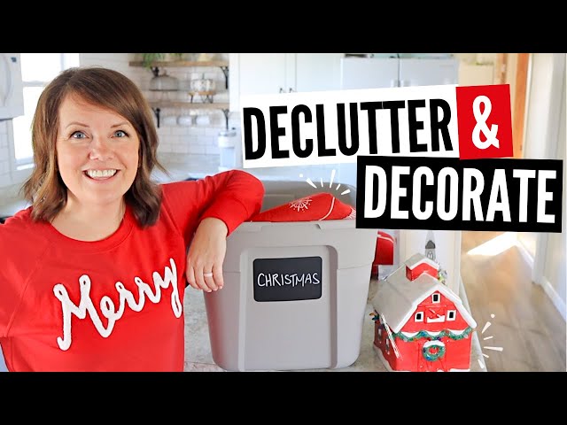 Holiday Decor: Declutter & Decorate with Me!