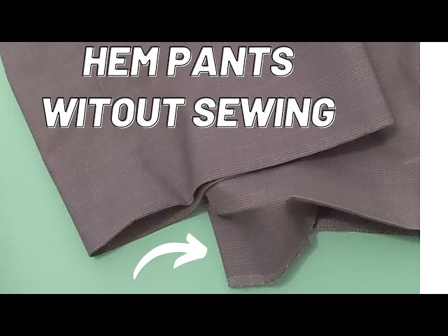 How to Hem pants. No sew Method