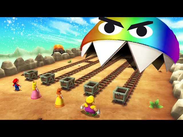 Mario Party 9 - Boss Minigames! - Mario vs Luigi vs Wario vs Daisy