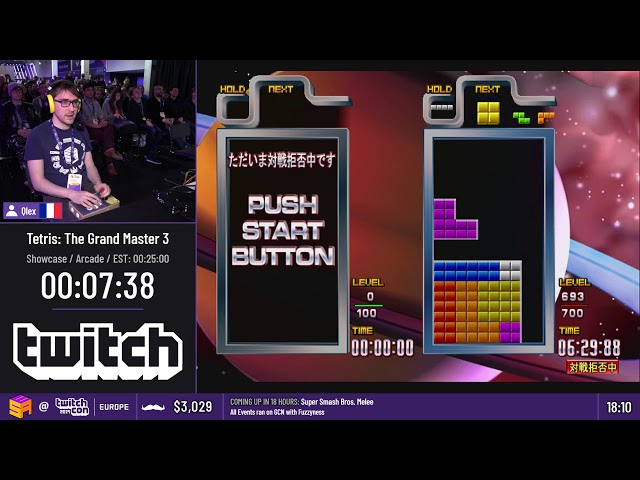 #TwitchConEU19 Speedruns - Tetris: The Grand Master 3 [Showcase] by Qlex