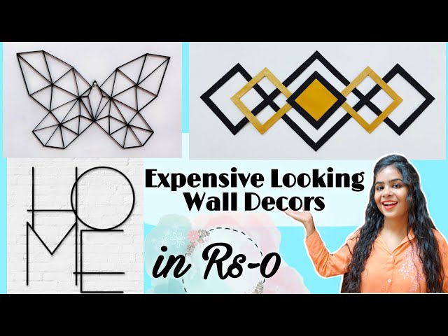 Looks Expensive but Costed Rs-0 😱 | DIY Wall Decors from Waste Materials