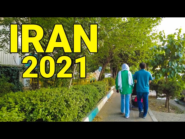 Tehran, Iran 2021 - Walking In Iran Zamin Street | Luxury Neighborhood  🇮🇷 / تهران خیابان ایران زمین