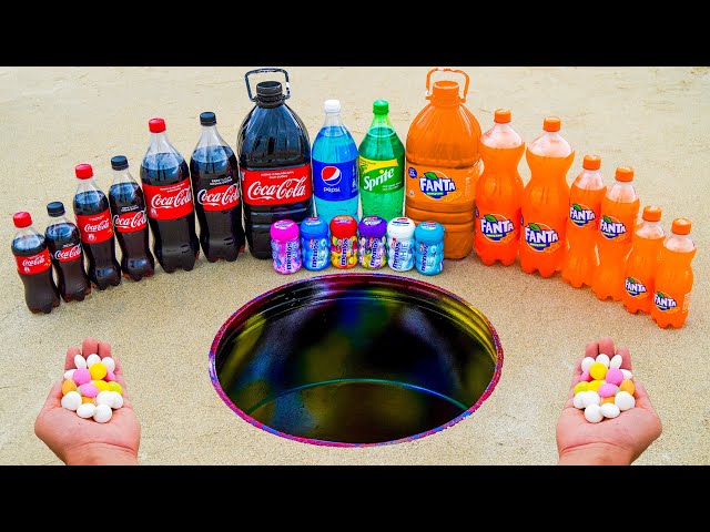 EXPERIMENT: XXL Coca Cola Rocket vs Mentos and Cola, Fanta, Pepsi, Sprite Underground
