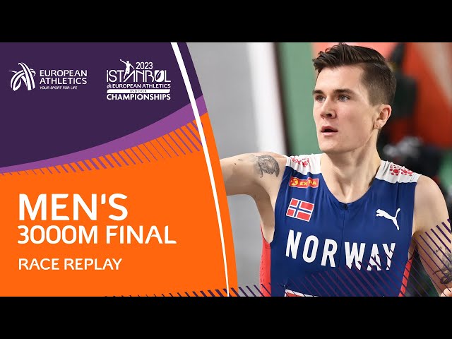 Ingebrigtsen wins gold with a National Record | Men's 3000m Final | Full Race Replay | Istanbul 2023