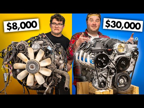 $8000 Junkyard V8 vs $30,000 Crate V8 Engine Swap