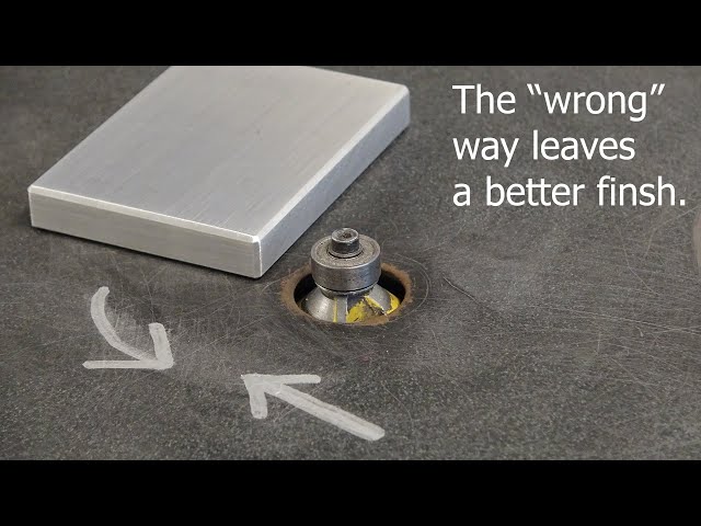 Aluminum Fabrication - Router Etiquette - "Right" and "Wrong"
