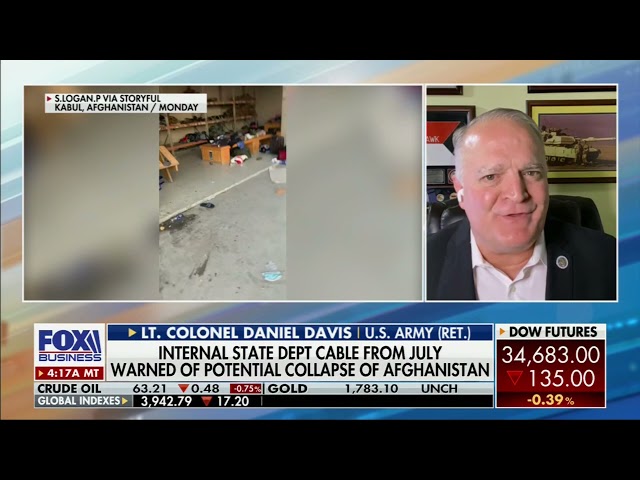 August 20, 2021: Defense Priorities fellow Daniel L. Davis on Fox Business to discuss Afghanistan