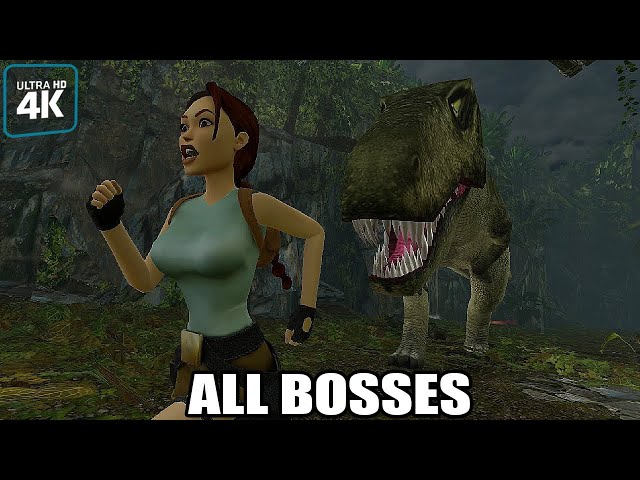 Tomb Raider  Remastered - All Enemies & Bosses (With Cutscenes) 4K 60FPS UHD PC