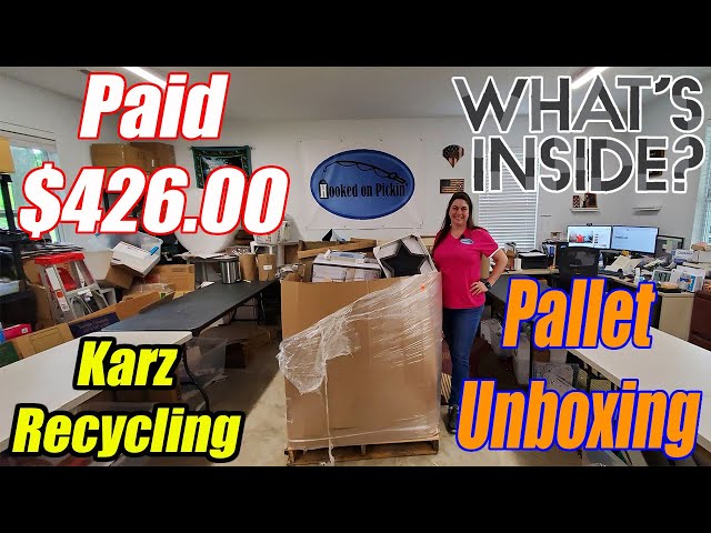 Karz Recycling Liquidator Pallet Unboxing - I Paid $426.00!  Will I Make Money? Online Reselling