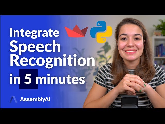 Add speech recognition to your Streamlit apps in 5 minutes