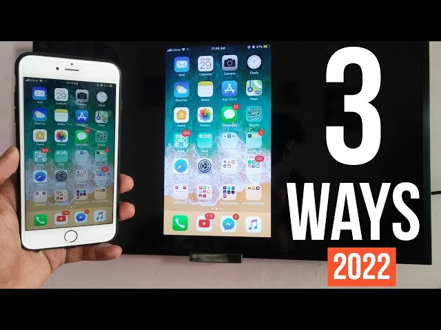 3 Ways to Screen Mirror iPhone to Any TV  (No Apple TV Required) [2022]