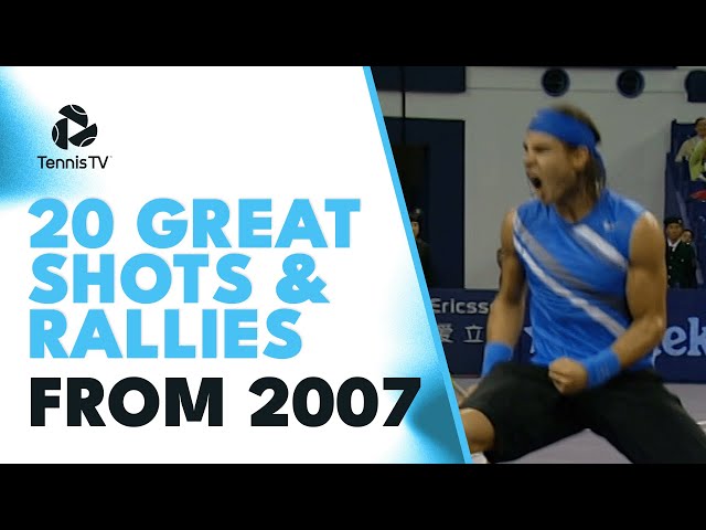 Nadal Mastery, Federer Brilliance & More! | 20 GREAT ATP Tennis Points From 2007