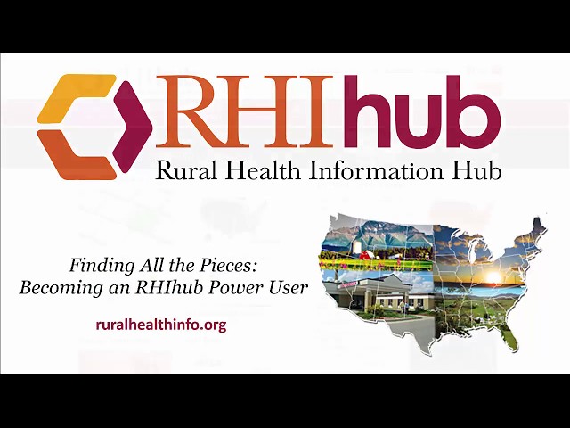 Finding All the Pieces: Becoming an RHIhub Power User