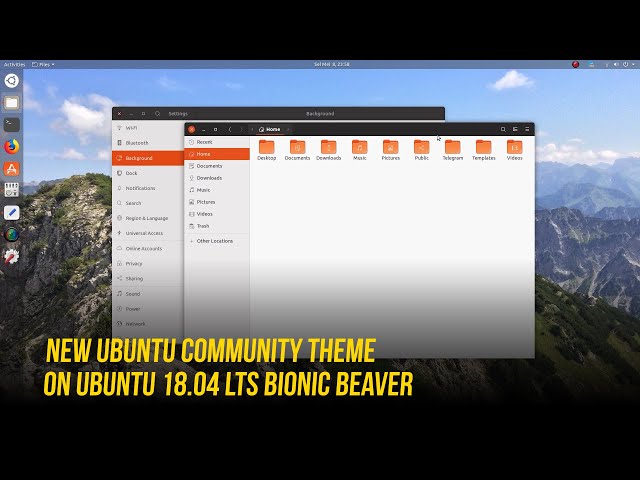 Ubuntu 18.04 LTS with New Community Theme (Now Called Yaru Icon Theme) Walkthrough