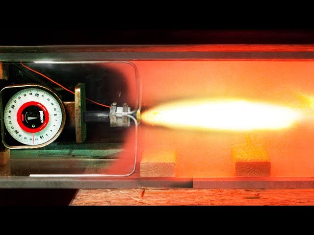 Rockets in a Vacuum Chamber - Newton's third law of motion Visualized