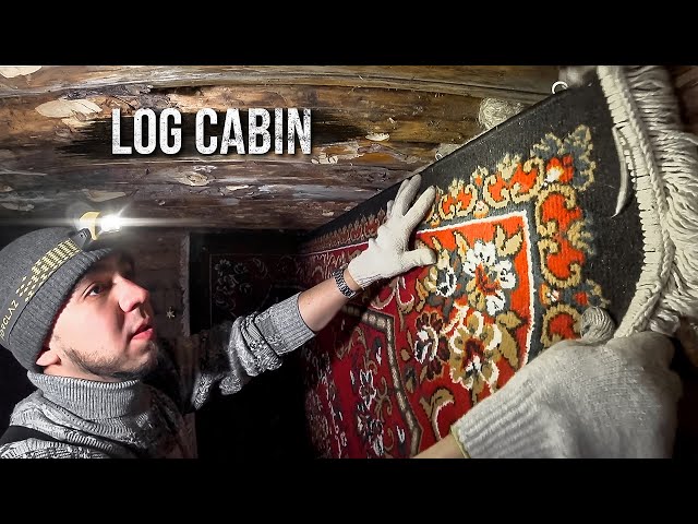 Building log cabin: made a window, new table, carpet on the wall. New Year's atmosphere. Part 14.