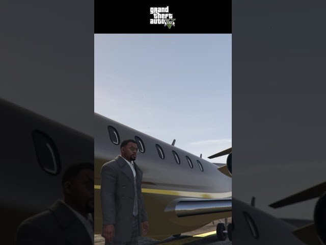 MAFIA FRANKLIN ENTRY IN GOLDEN JET WITH 5 BENTLEY 🥵 #SHORTS#gta5shorts#youtubeshorts