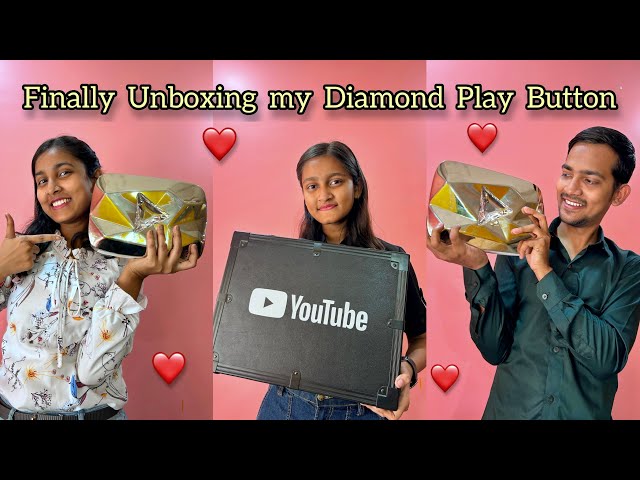 Finally Unboxing My Diamond Play Button