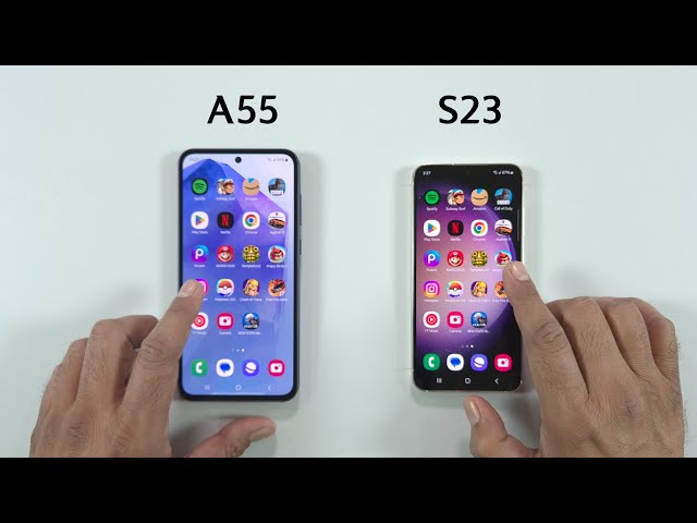 Samsung A55 vs S23 - SPEED TEST
