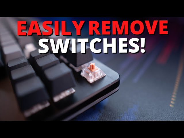 How To Easily Remove Hotswap Switches!