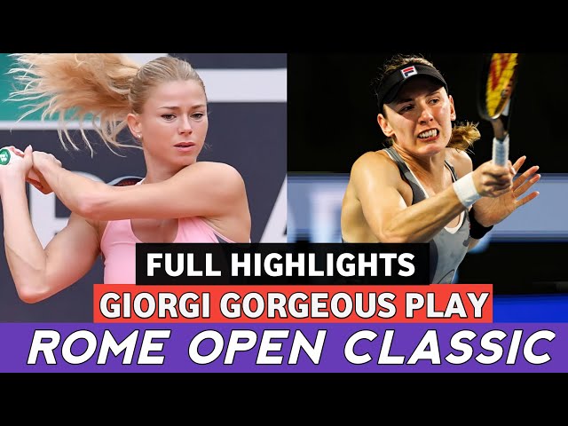 Camila Giorgi Gorgeous Tennis vs Alexanderova Glorious Battle Highlights - Rome Open Tennis Classic