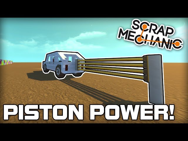 Multiplayer Piston Powered Car Challenge! (Scrap Mechanic #182)