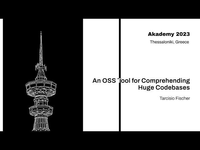 Akademy 2023: An OSS tool for comprehending huge codebases