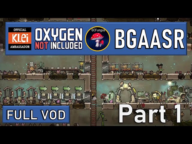Oxygen Not Included - Base Game All Achievement Speed Run - Full VOD Part 1