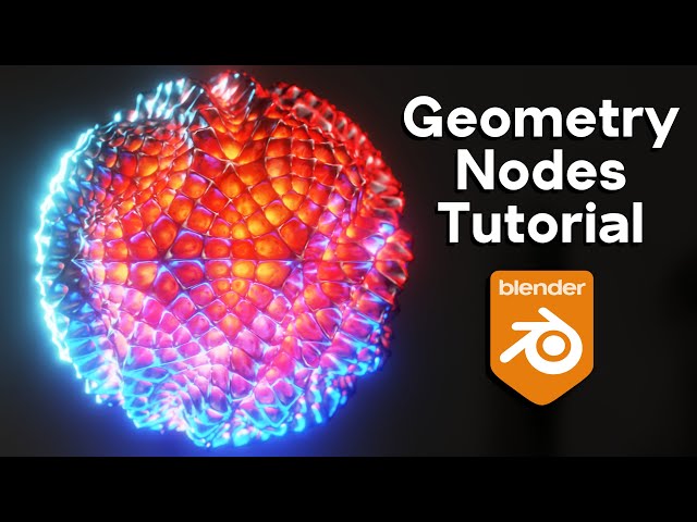 Blender Tutorial: Abstract Honeycomb Sphere Satisfying Animation Loop (Geometry Nodes)