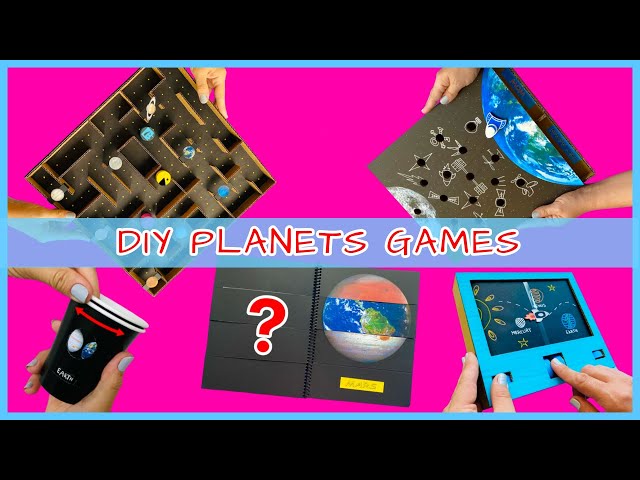 Best 5 DIY GAMES 🎮 to learn Solar System | Planets Order DIY Games for kids | Planets Projects
