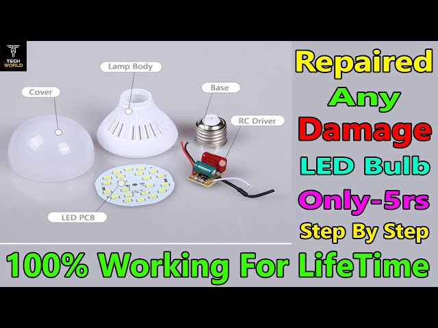 How To Repaired Led Bulb | Make Led Bulb For Life Time | DIY Ideas |