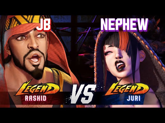 SF6 ▰ JB (Rashid) vs NEPHEW (Juri) ▰ High Level Gameplay