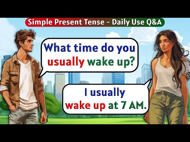 English Conversation Practice for Beginners | Q&A - Simple Present Tense | English Speaking Practice